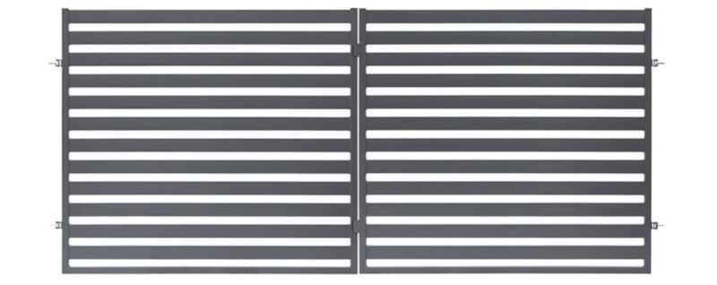 Tofløjet port Polbram Steel Group Lara 350 x 154 cm