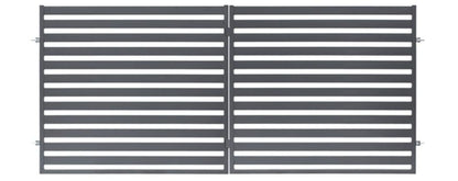 Tofløjet port Polbram Steel Group Lara 350 x 154 cm