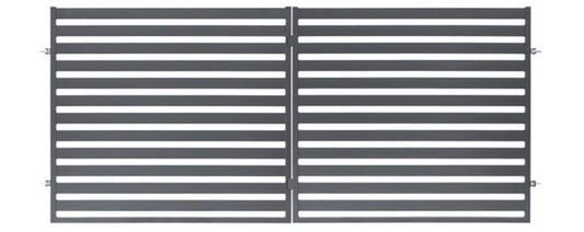 Tofløjet port Polbram Steel Group Lara 350 x 154 cm