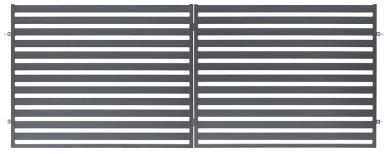 Tofløjet indkørselsport Polbram Steel Group Lara 400 x 154 cm