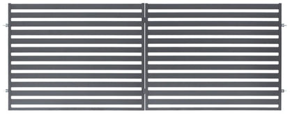 Tofløjet indkørselsport Polbram Steel Group Lara 400 x 154 cm