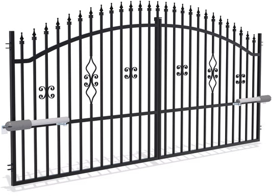 Dobbeltfløjet port med automatisk betjening Polargos Tola 2 150 x 350 cm