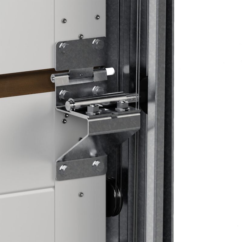 Segmentport Nobla 2500x2125 mm Valnød Med Motor