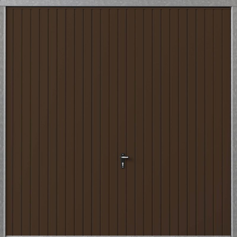 Bramegaragedør 2375 x 2000 mm Brun