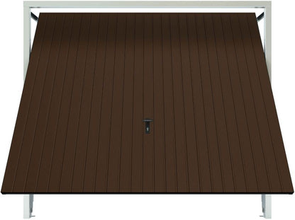 Bramegaragedør 2375 x 2000 mm Brun