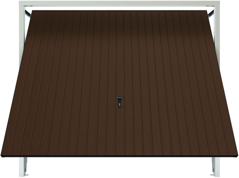 Bramegaragedør 2375 x 2000 mm Brun