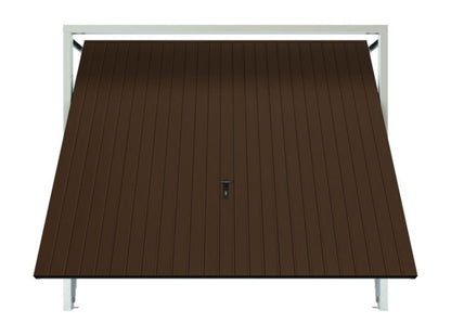 Bramegaragedør 2500 x 2000 mm Brun