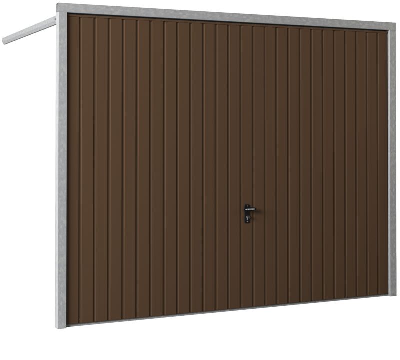 Bramegaragedør 2500 x 2000 mm Brun