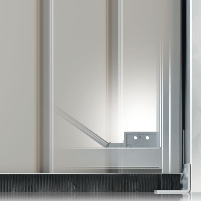 Bramegaragedør 2500 x 2000 mm Brun