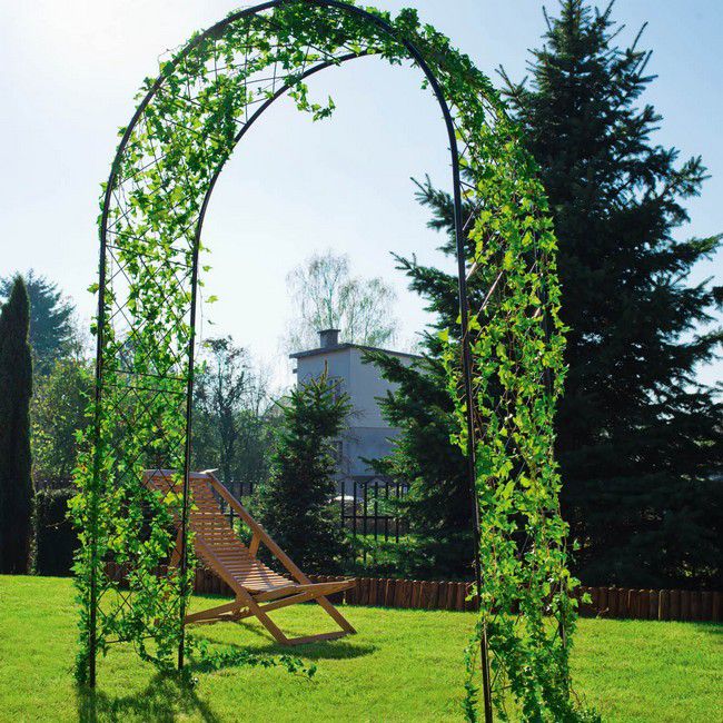 Dekorativ port Blooma 140 x 240 x 50 cm i metal