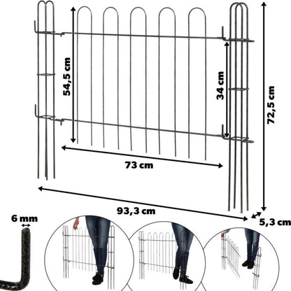 KADAX klassisk haveport med metalpanel, 72 cm, 1 stk.