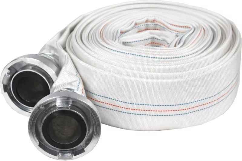 Brandslange 2" 20 m Hvid
