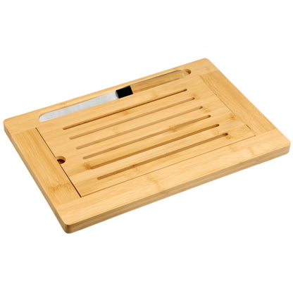 Brødskærebræt 42x28 cm Bambus med Kniv