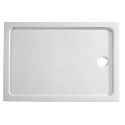 Akrylbrusebad 100 x 80 x 15 cm Hvid Antiskrid