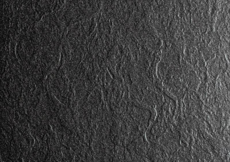 Schedpol Atla halv-rund akrylbrusebund 80 x 4,5 cm mat-sort
