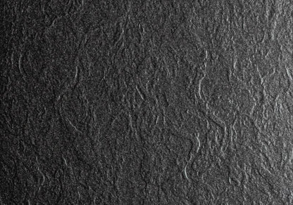 Schedpol Atla halv-rund akrylbrusebund 80 x 4,5 cm mat-sort