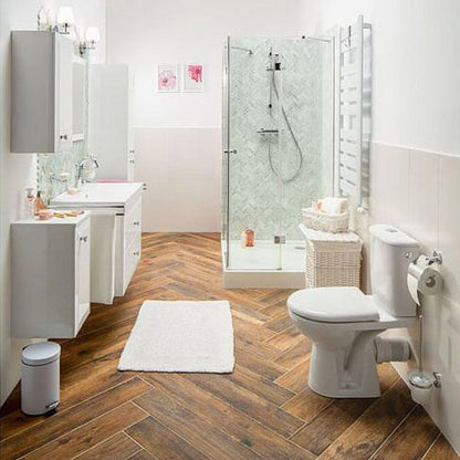 Akrylbrusebund Schedpol Lena kvadratisk 90 x 90 x 14 cm hvid