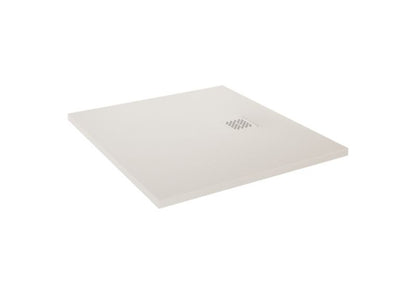 Kvadratisk Kompositbruserbund 80 x 80 x 3 cm Beige