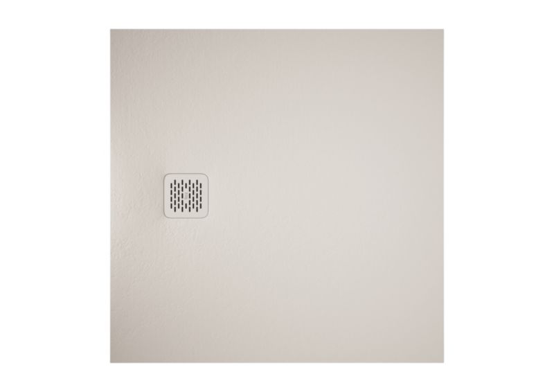 Kompositbrusebakke 90x90 cm Beige Skridsikker Klasse C
