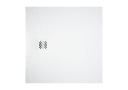 Komposit brusekar SKY kvadratisk 90x90 cm hvid