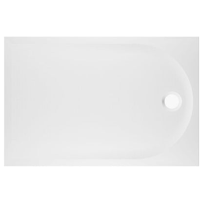 Brodzik konglomeratowy Cavally 80 x 120 cm Hvid