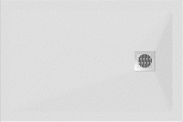 Konglomeratbruserbakke Douro 120 x 80 cm Hvid Mat