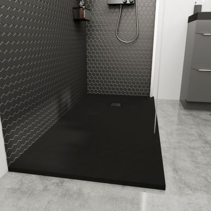 Brodzik konglomeratowy Douro 120 x 90 cm sort