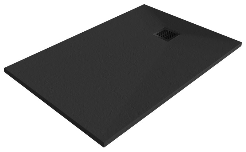 Brodziskonglomerat 140 x 80 x 3 cm Sort Antiskrid