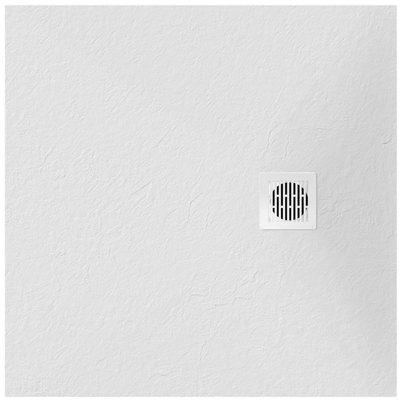 Brodziskonglomerat 90 x 90 x 2,5 cm Hvid Skridsikker