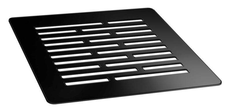 Brodzik konglomeratowy Douro 90x90 cm Sort Mat