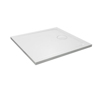 Kvadratisk Kompositbruserbund 80x80 cm Hvid | BS-ST-600