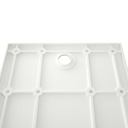 Kvadratisk konglomeratbrusebund GoodHome Teesta 90 cm