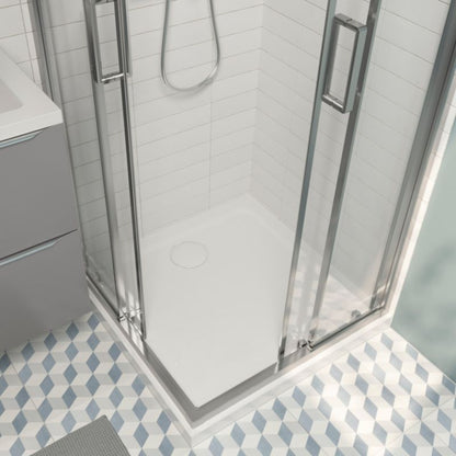 Brodzik konglomeratowy Teesta 90x90 cm Hvid