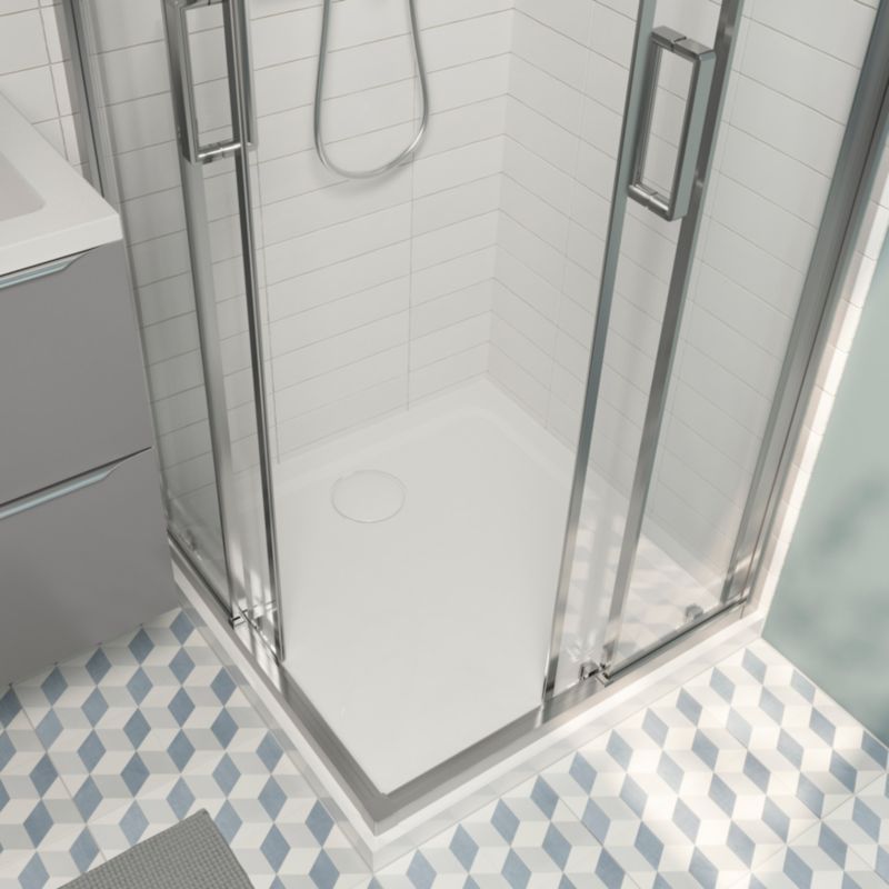 Brodzik konglomeratowy Teesta 90x90 cm Hvid