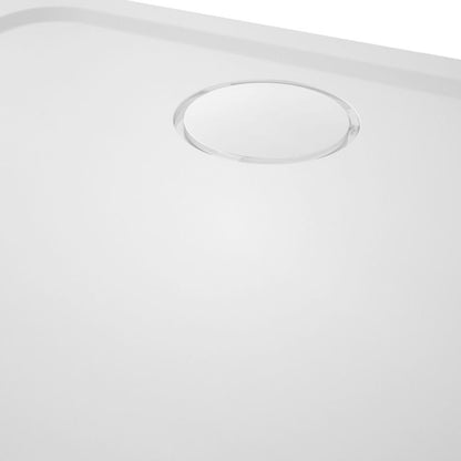 Brodzik konglomeratowy Teesta 90x90 cm Hvid
