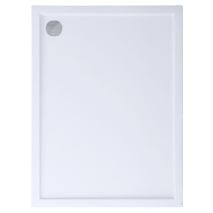 Akrylbrusebund Atla 90x140 cm Hvid Glat