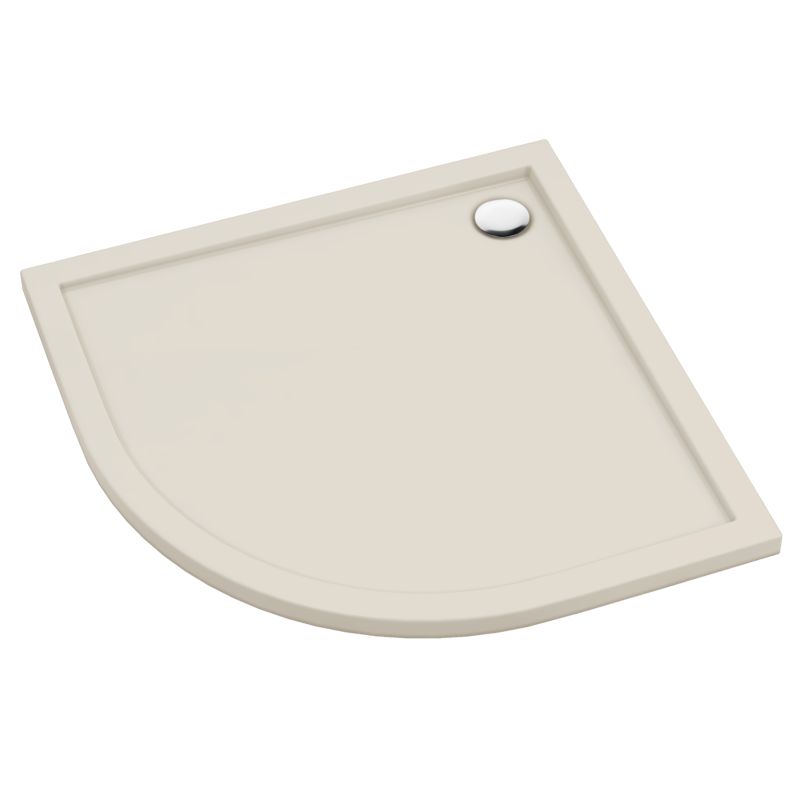 Akrylbrusebund Halvrund 80x80 cm Kasmir Mat Antimikrobiel
