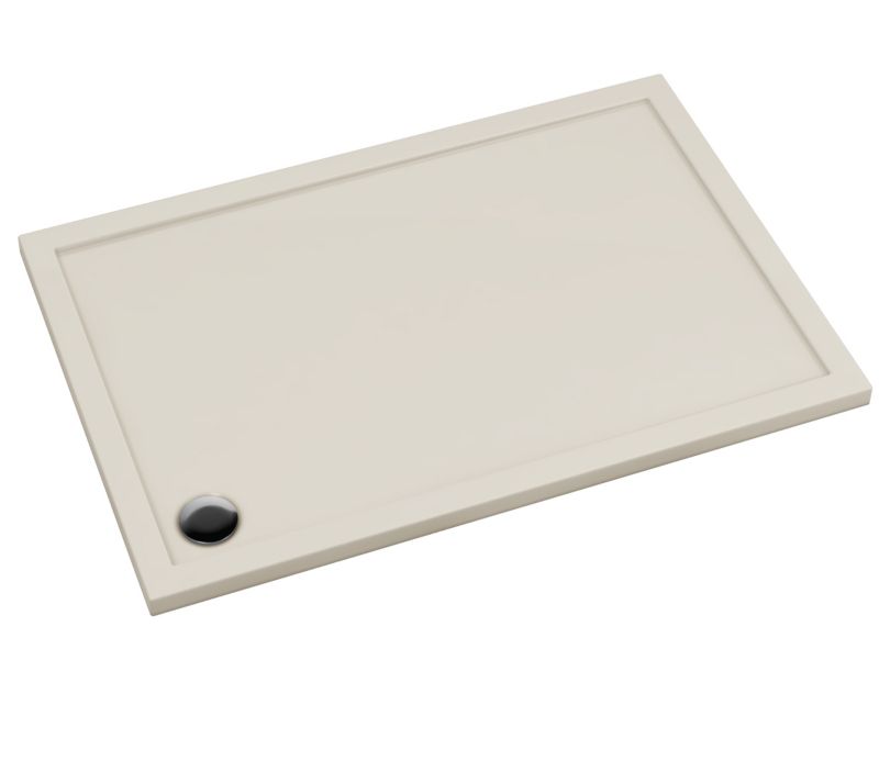 Akrylbund Schedpol Atla Rektangulær 90 x 120 x 4,5 cm Kashmir Mat