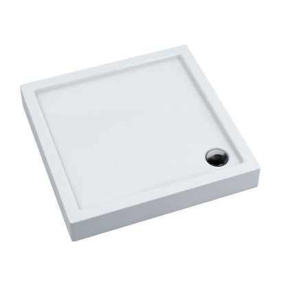 Akrylbrusebund Lena New Kvadratisk 90x90x14 cm Hvid Glat