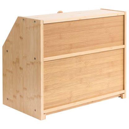 Brødkasse 2 Niveauer Bambus Natur 42x35 cm