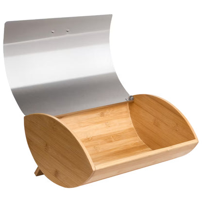 Brødkasse Bambus 36x16 cm Sølv