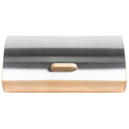 Brødkasse Bambus 36x16 cm Sølv