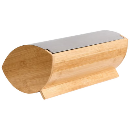 Brødkasse Bambus 36x16 cm Sølv