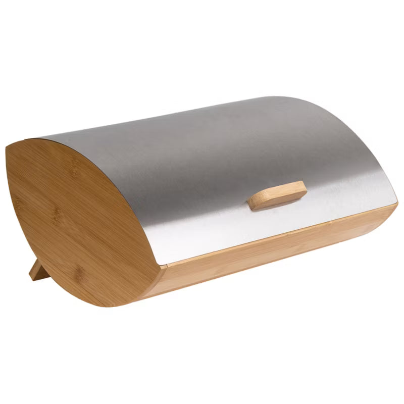Brødkasse Bambus 36x16 cm Sølv