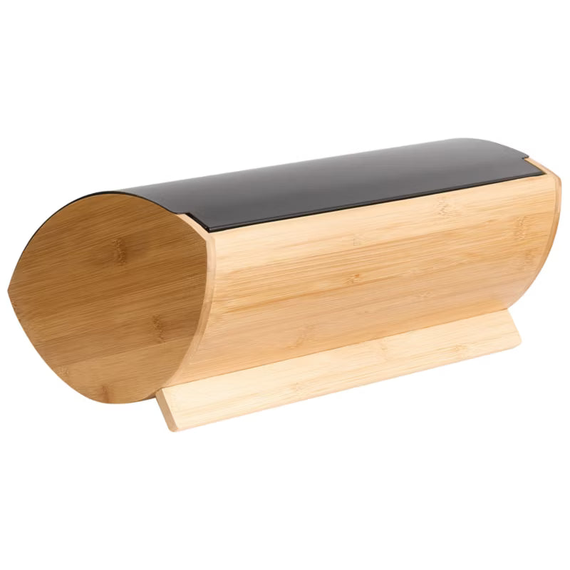 Brødkasse Bambus 36x16 cm Sort