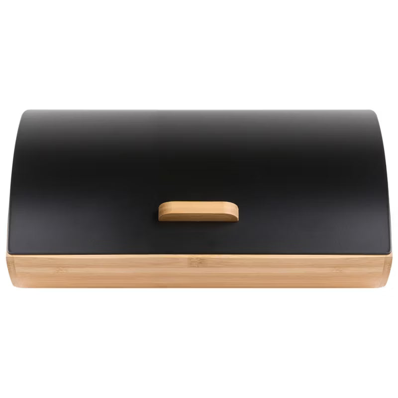 Brødkasse Bambus 36x16 cm Sort