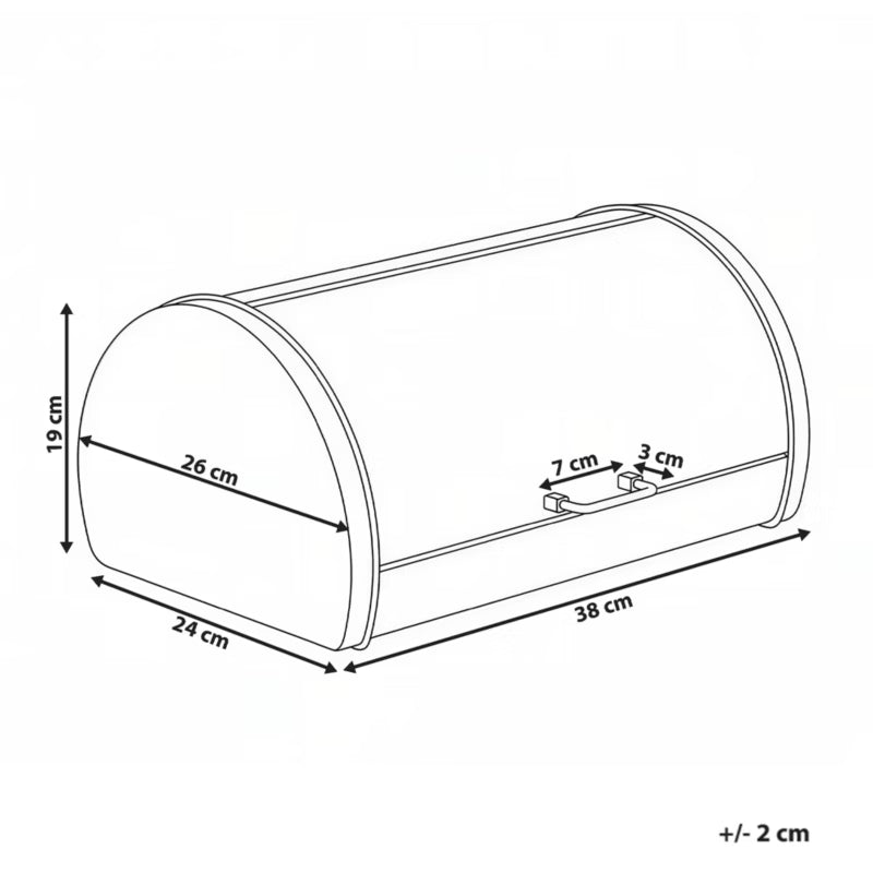 Brødkasse Friandise 38 cm Sort Metal