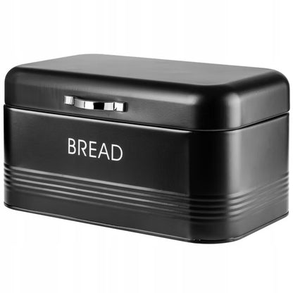 Brødkasse Stål Sort