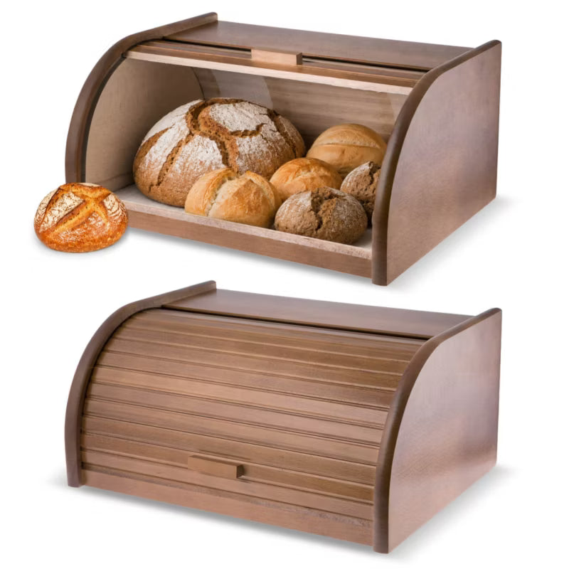 Brødkasse Træ 18,2x39,5 cm Natur