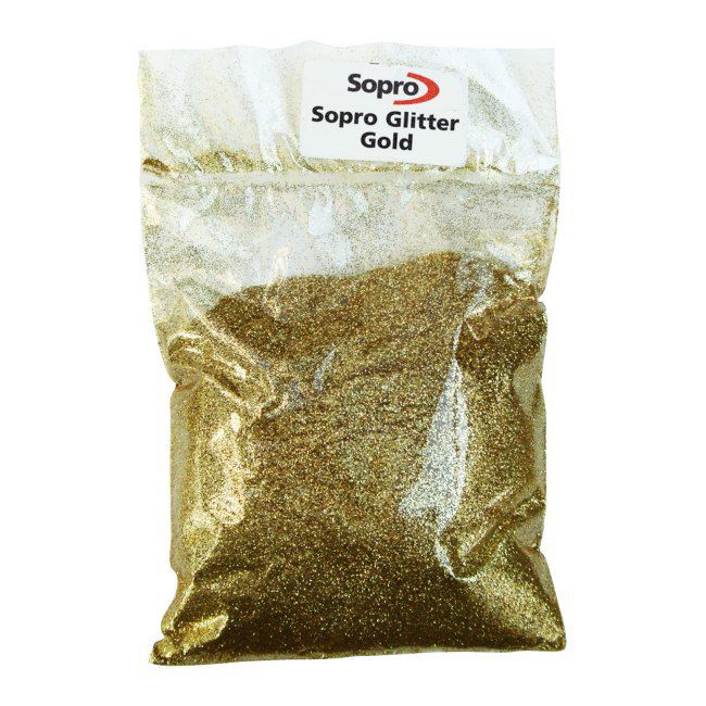 Sopro DFE dekorativ glitter i guld 100 g